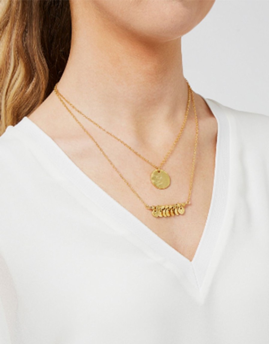 Beach Accessories Ashiana | Greek Island Necklace-Gold