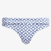 Bikinis Heidi Klein Fold Over Bikini Bottoms | Mykonos Fold Over Bikini Pant And White Blue