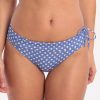 Bikinis Banana Moon Fold Over Bikini Bottoms | Dolcevita Merenda Banded Bikini Bottom Blue