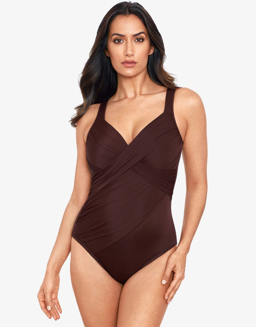 Swimwear Miraclesuit | Rock Solid Revele Swimsuit-Sumatra Brown