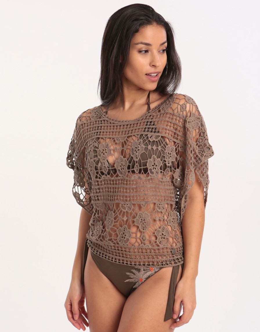 Beachwear Banana Moon | Dreamland Denver Top Khaki