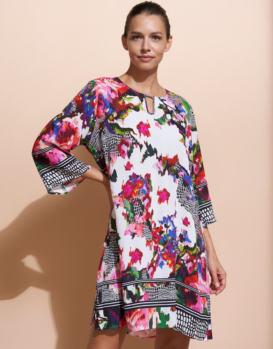 Beachwear Charmline | Rose Garden Kaftan Multi