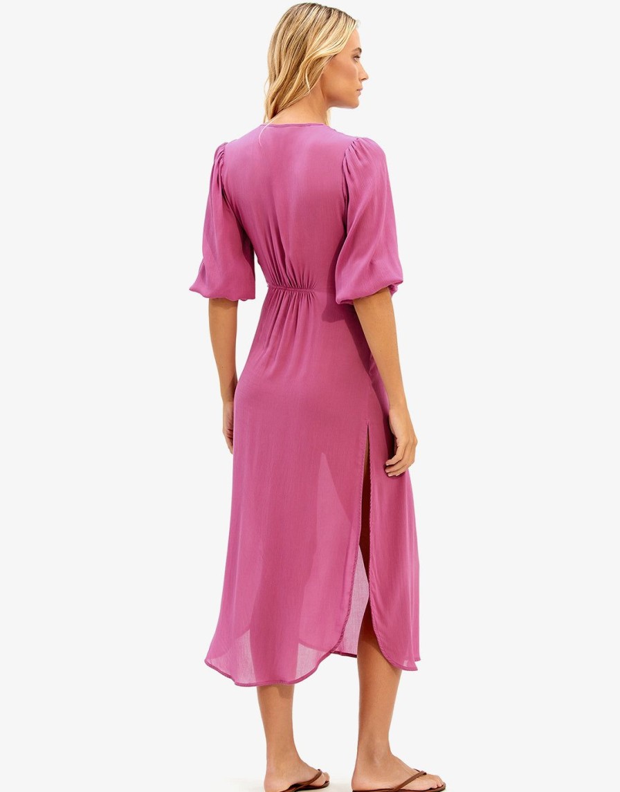 Beachwear ViX | Fran Detail Long Cover Up-Lotus Pink