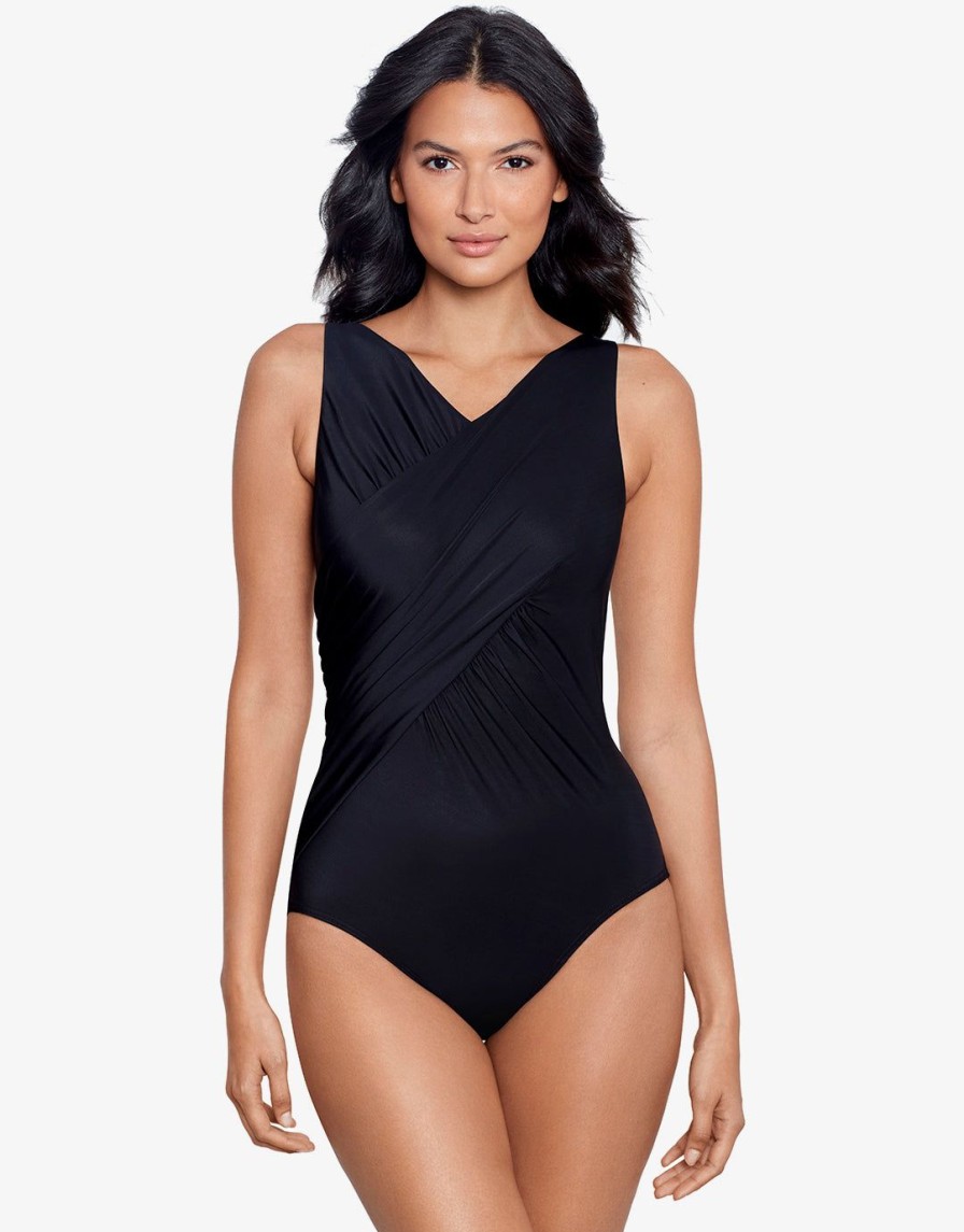 Swimwear Miraclesuit | Rock Solid Tulia Swimsuit Black