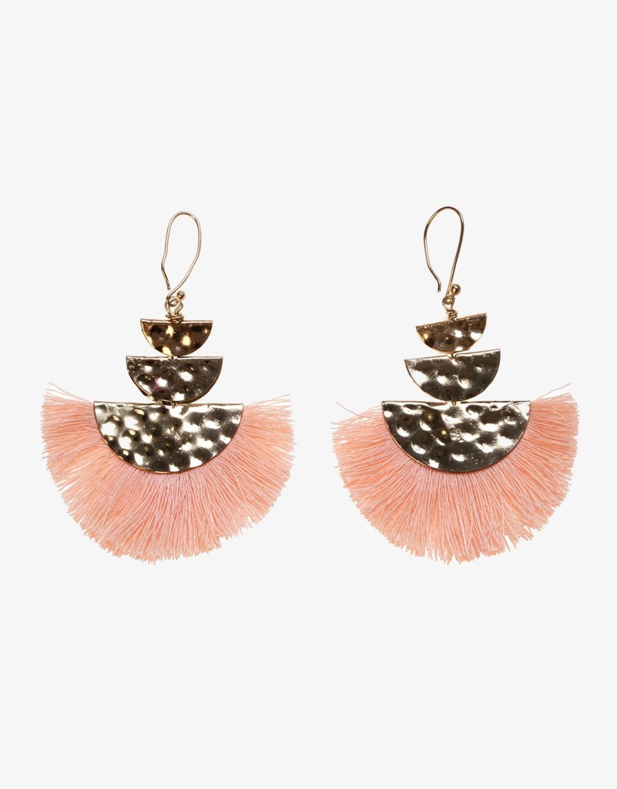 Beach Accessories Iconique | Fan Earrings-Pink