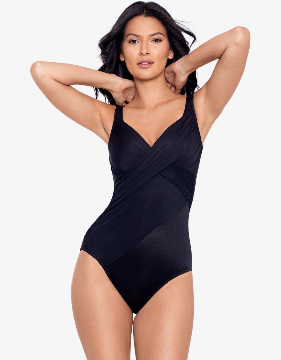 Swimwear Miraclesuit | Rock Solid Revele Swimsuit Black