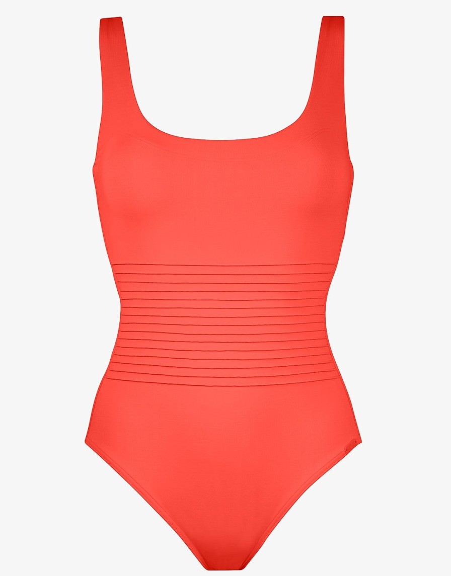 Swimwear Maryan Mehlhorn | Softline Tank Swimsuit Flame