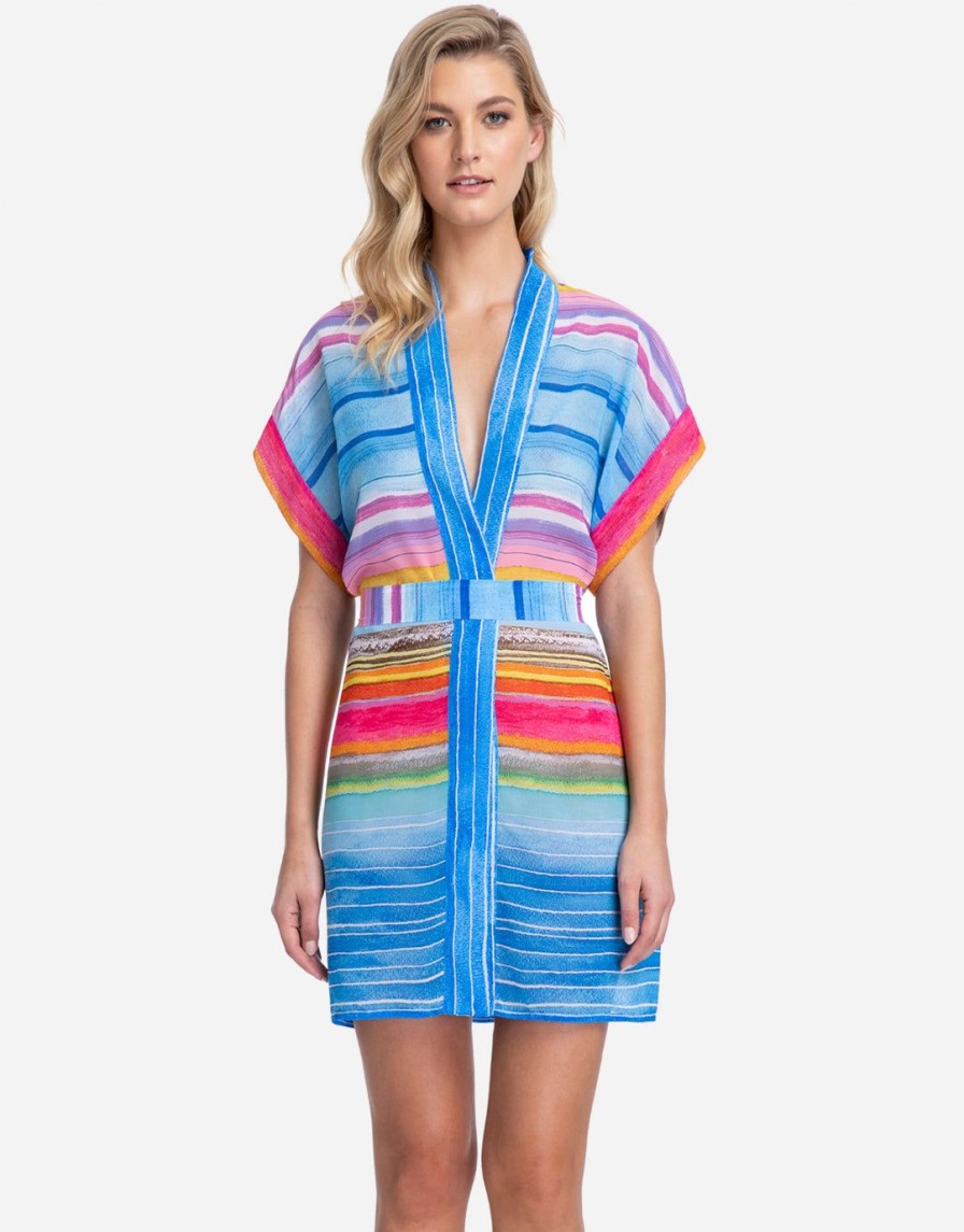 Beachwear Gottex | Piruleta Open Kimono With Belt Multi