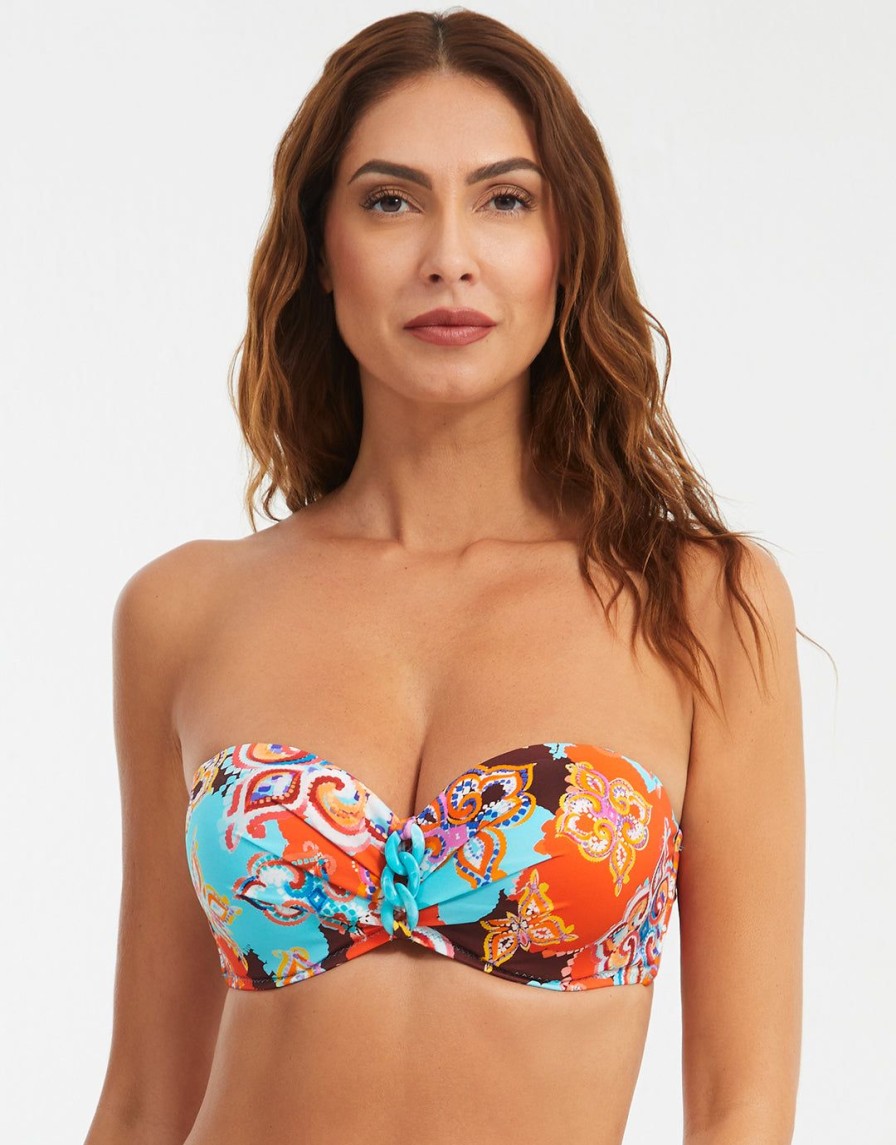 Bikinis Nuria Ferrer Bandeau Bikini Tops | Sheila Bandeau Bikini Top-Multi Multicoloured