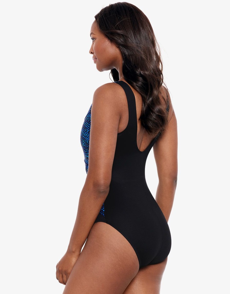 Swimwear Miraclesuit | Dot Com Brio Swimsuit Blue