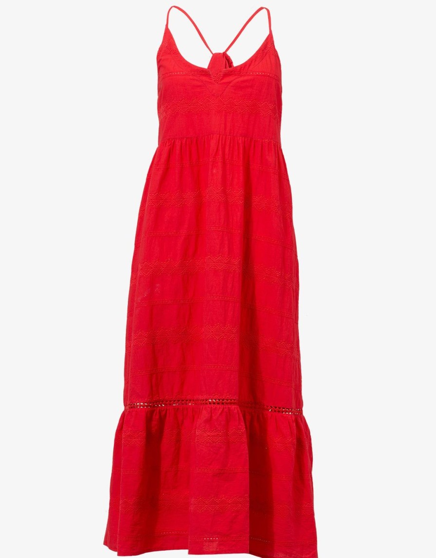 Beachwear Heidi Klein | Numana Scoop Neck Dress Red