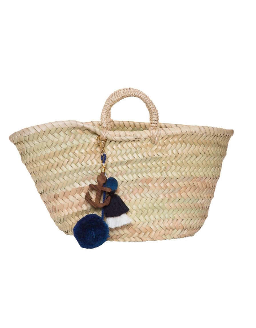 Beach Accessories Ashiana | Small Anchor Basket Bag-Natural