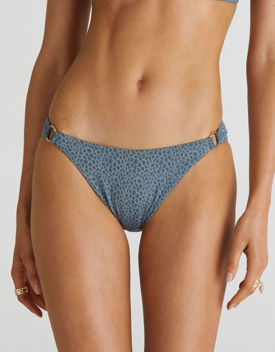 Bikinis Aqua Blu Classic Bikini Bottoms | Dove Alexis Cheeky Bikini Pant-Dove Grey