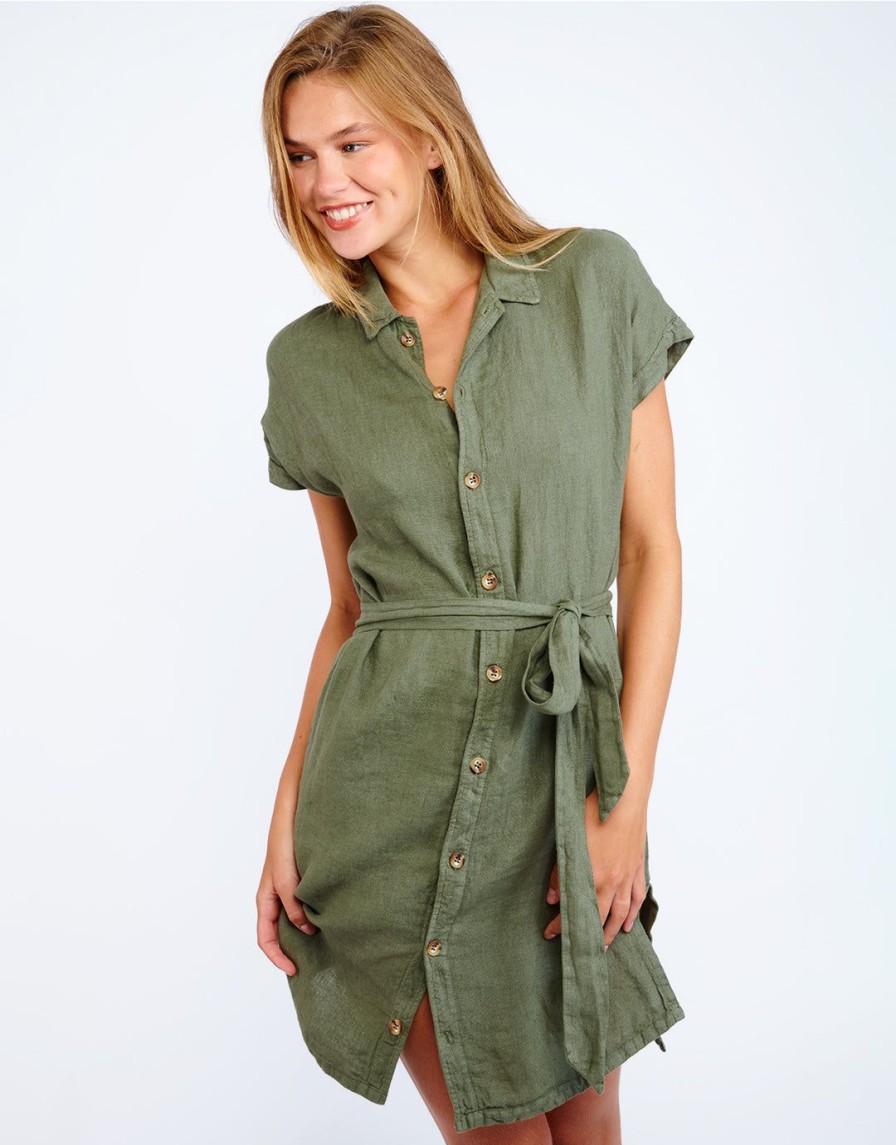 Beachwear Banana Moon | Hawston Paulina Beach Shirt Khaki