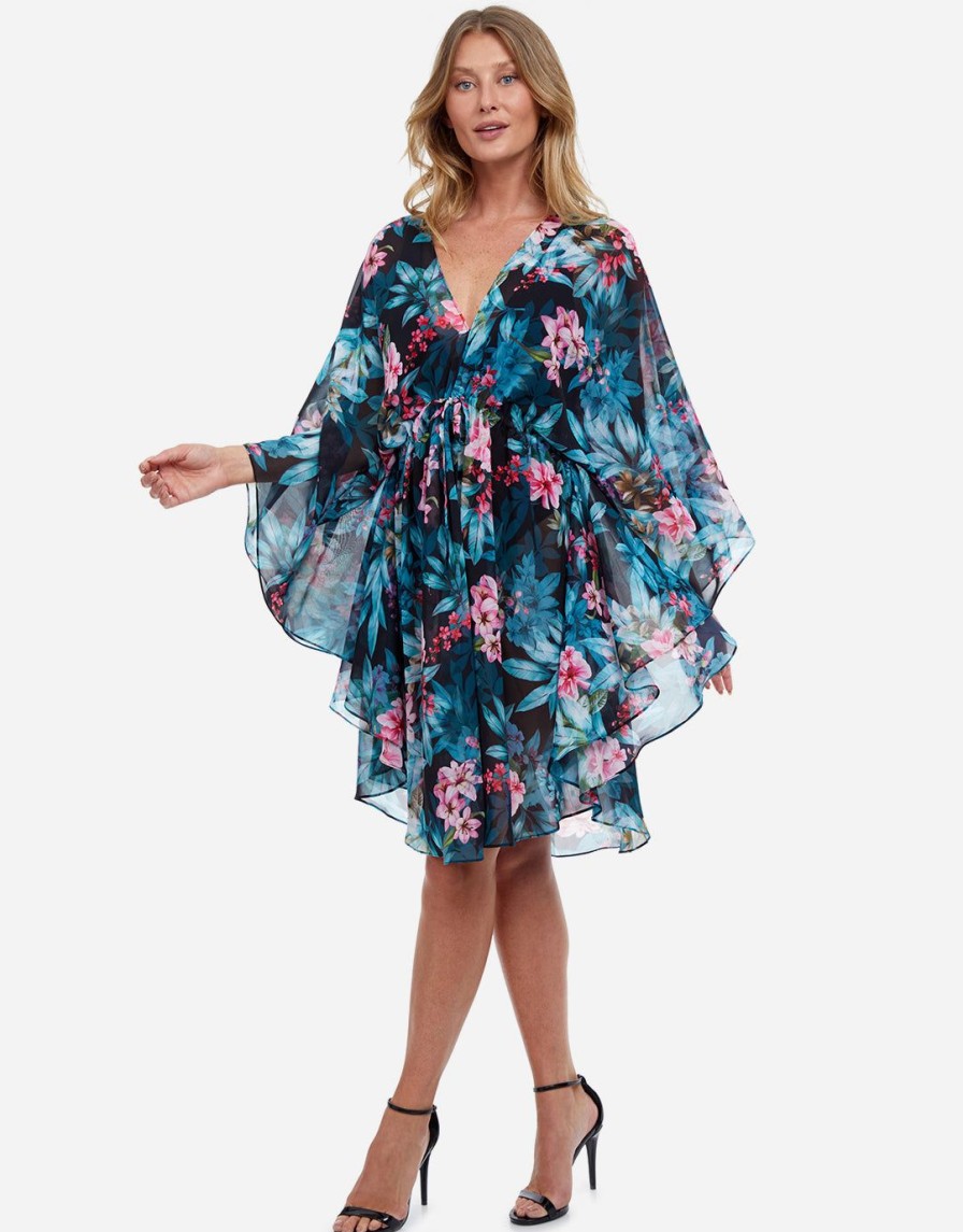 Beachwear Gottex | Dusk Bloom Short Kaftan Floral