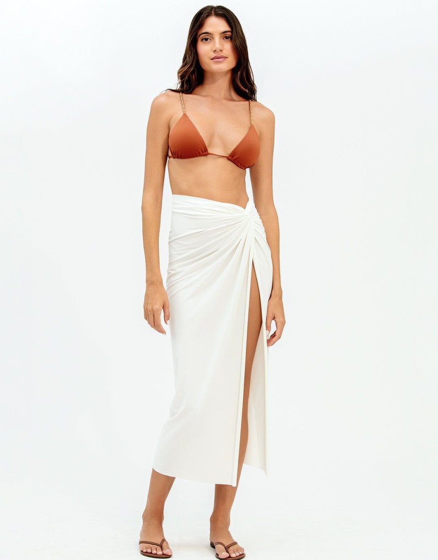 Beachwear ViX | Karen Midi Skirt Off White