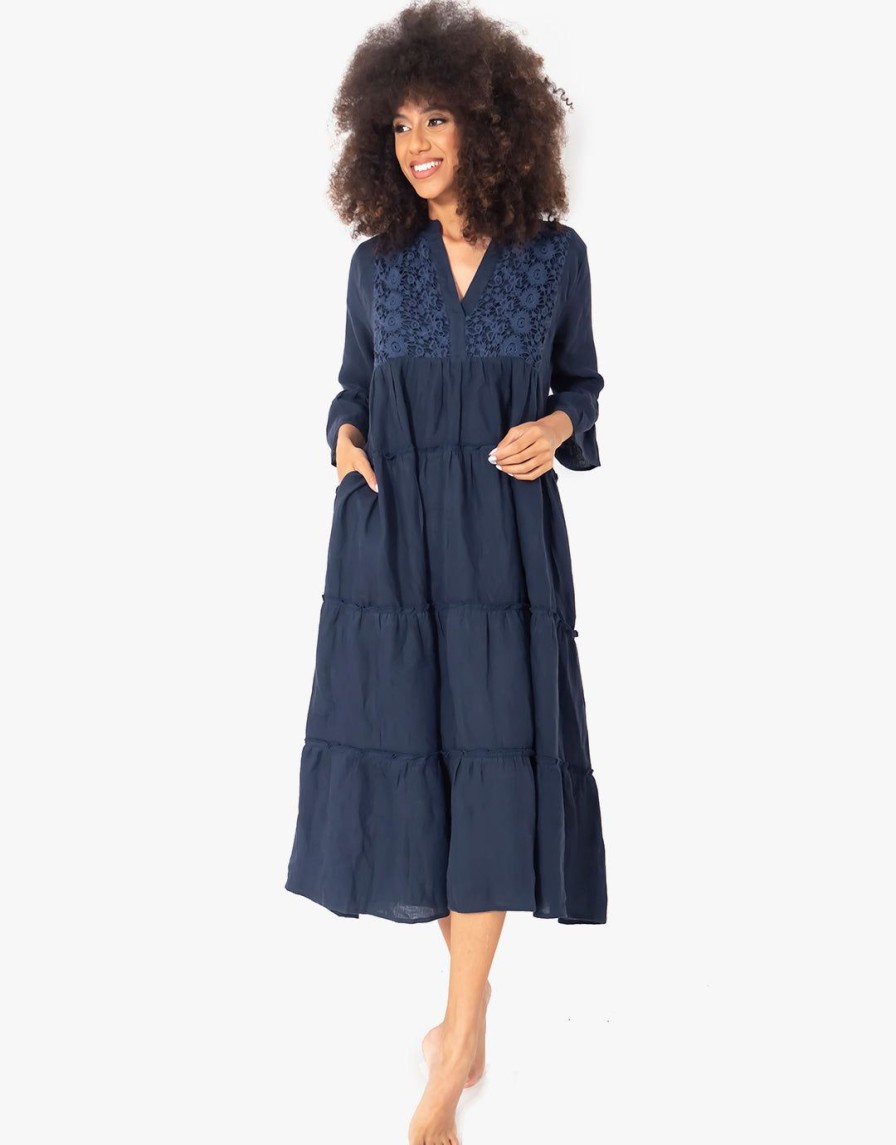 Beachwear Iconique | Penny Maxi Dress-Navy Blue