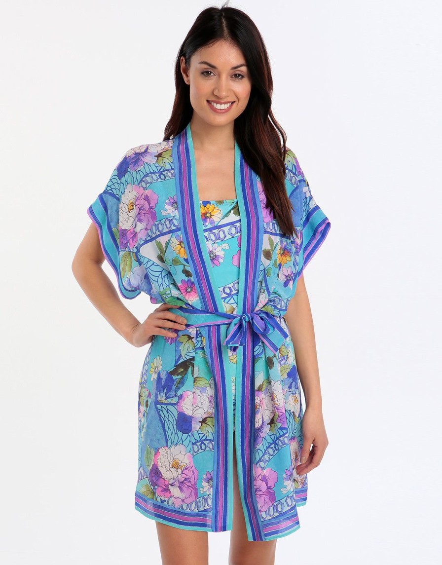 Beachwear Gottex | Samosir Open Kimono Kaftan Multi