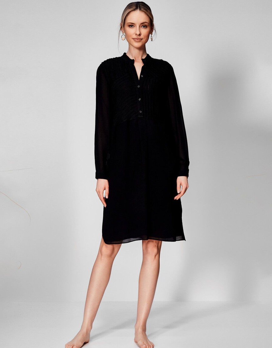 Beachwear Maryan Mehlhorn | Buttoned Tunic Black