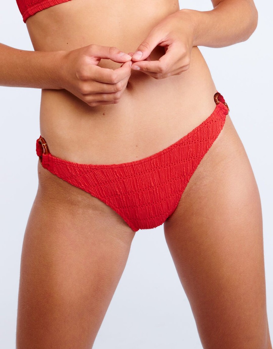 Bikinis Banana Moon Classic Bikini Bottoms | Habana Vaiva Bikini Pant Red