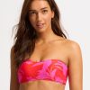 Bikinis Seafolly Bandeau Bikini Tops | Birds Of Paradise Bustier Bandeau Bikini Top-Chilli Red