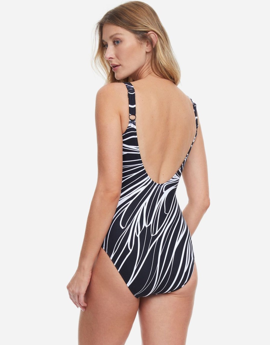 Swimwear Gottex | Buona Sera Square Neck Swimsuit Black